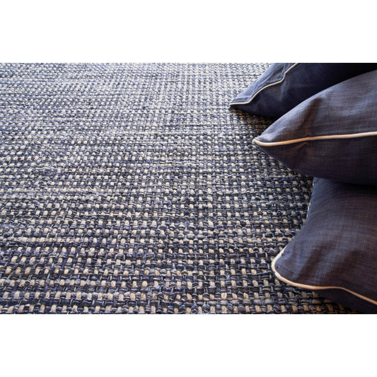 Ferrus Rug - Blue, Ivory, Gray by Exquisite Rugs in blue/ivory/gray. Made from ivory in a unique style.