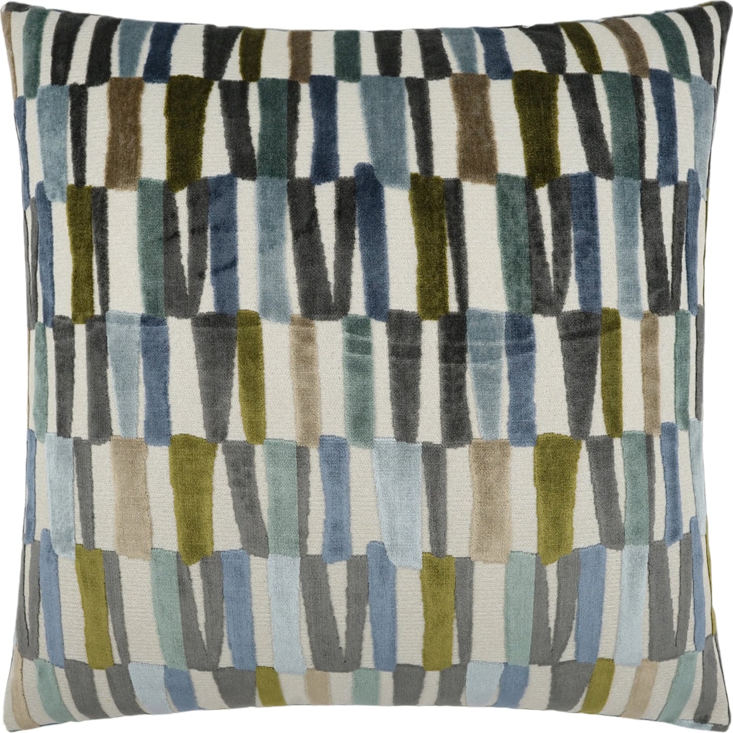 003 SI-2028681 | Primary Silo | Strata Throw Pillow by DV Kap Home in indigo. Made from 52% rayon, 48% polyester in a modern style.