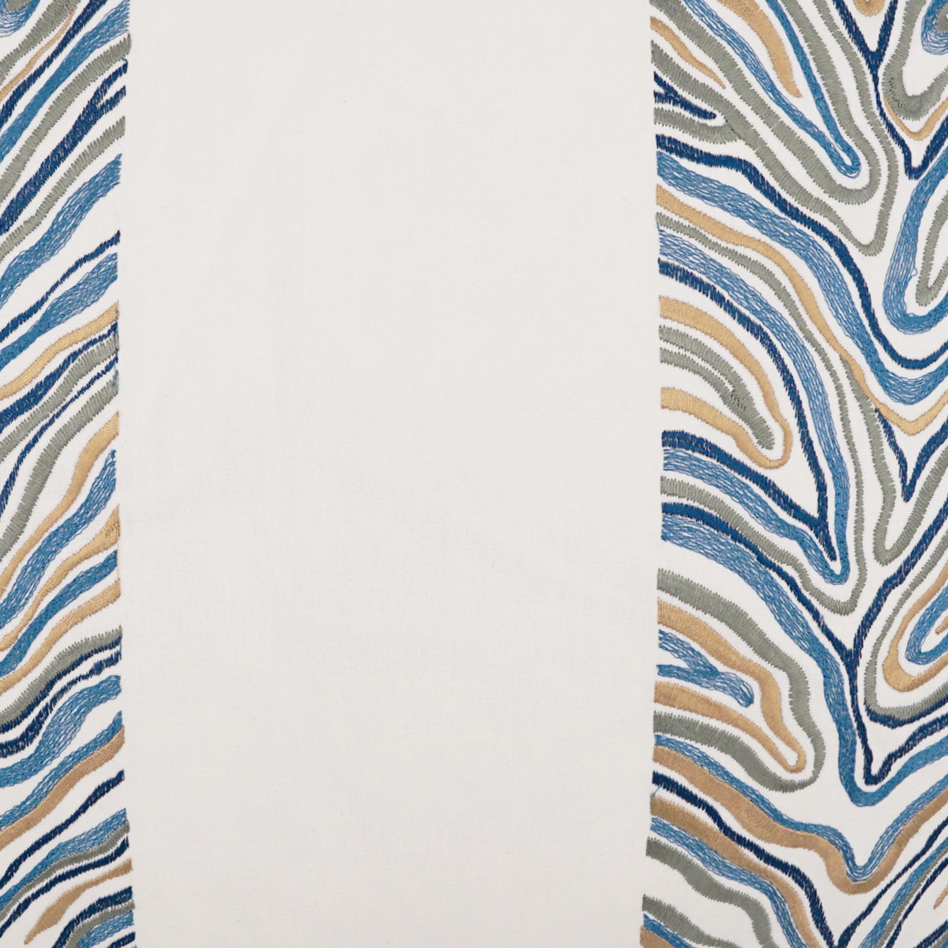 Blue Jungle Pillow by DV Kap Home in blue. Made from 100% cotton in a coastal style.