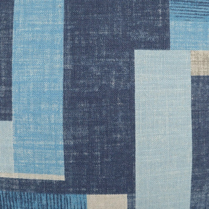 Duplex Pillow by DV Kap Home in blue. Made from 75% cotton, 25% linen in a modern style.