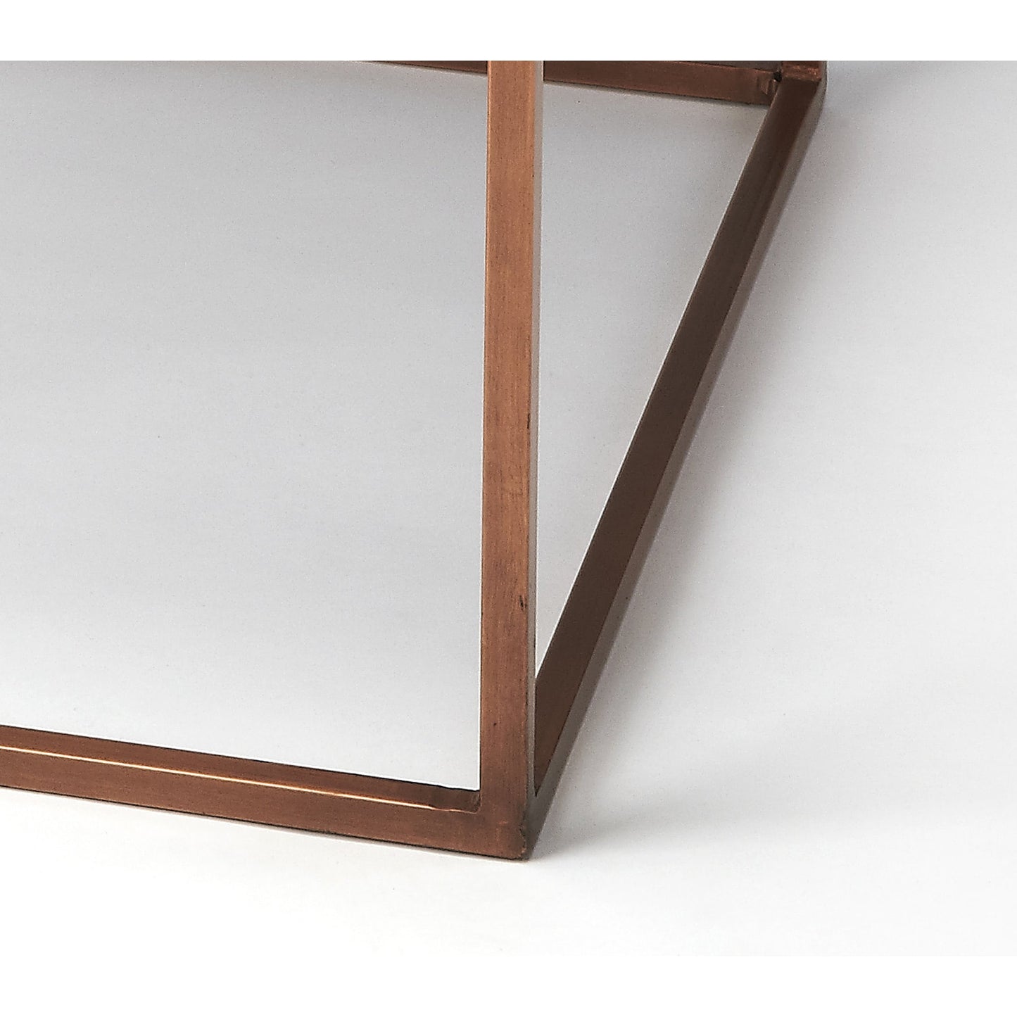 002 S-242629 | Additional Silo | Holland Marble & Metal Coffee Table by Butler Specialty Company in copper and marble, metal. Made from iron, marble in a modern style.