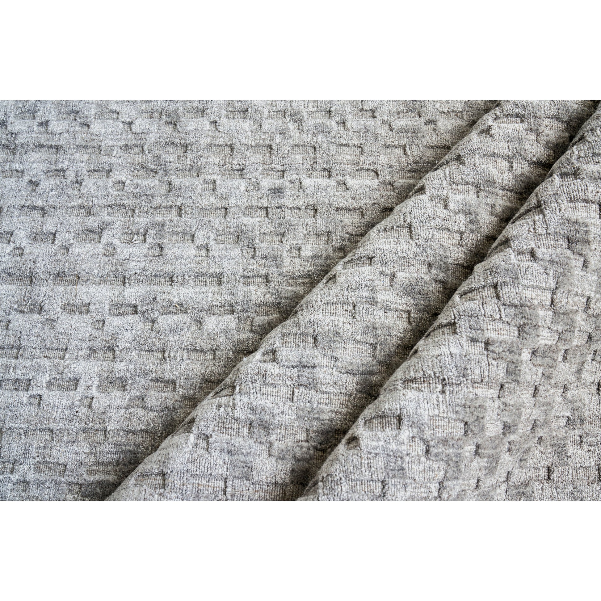 Monroe Silk Rug - Taupe by Exquisite Rugs in taupe. Made from bamboo silk in a unique style.