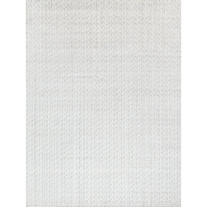 Monroe Silk 3970 Rug by Exquisite Rugs in ivory. Made from bamboo silk in a unique style.