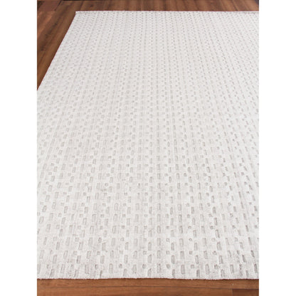 Monroe Silk Rug - Ivory by Exquisite Rugs in ivory. Made from bamboo silk in a unique style.