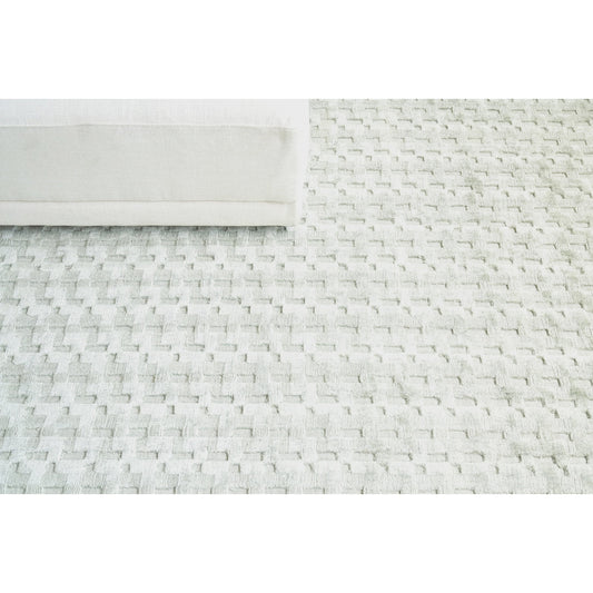 Monroe Silk Rug - Ivory by Exquisite Rugs in ivory. Made from bamboo silk, cotton in a unique style.