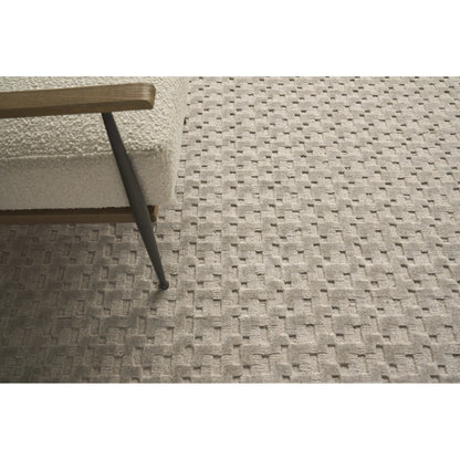 Monroe Silk 3971 Rug by Exquisite Rugs in light taupe. Made from bamboo silk in a unique style.