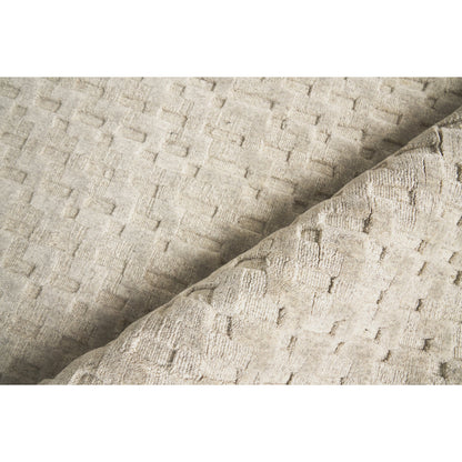 Monroe Silk Rug - Light Taupe by Exquisite Rugs in light taupe. Made from bamboo silk in a unique style.