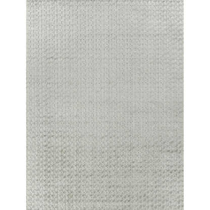 Monroe Silk 3972 Rug by Exquisite Rugs in light green. Made from bamboo silk in a unique style.