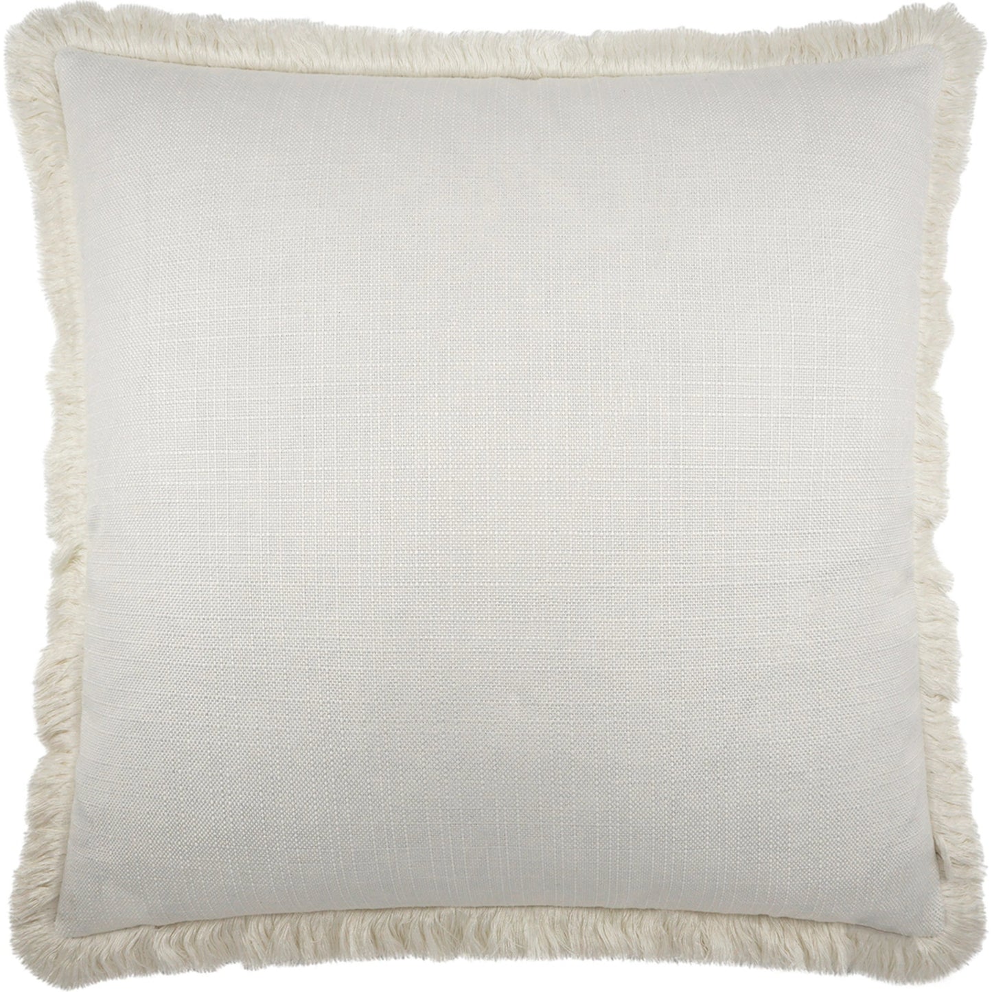 001 SI-2028804 | Primary Silo | Turbo Fringe Throw Pillow by DV Kap Home in white. Made from 100% polyester in a modern style.