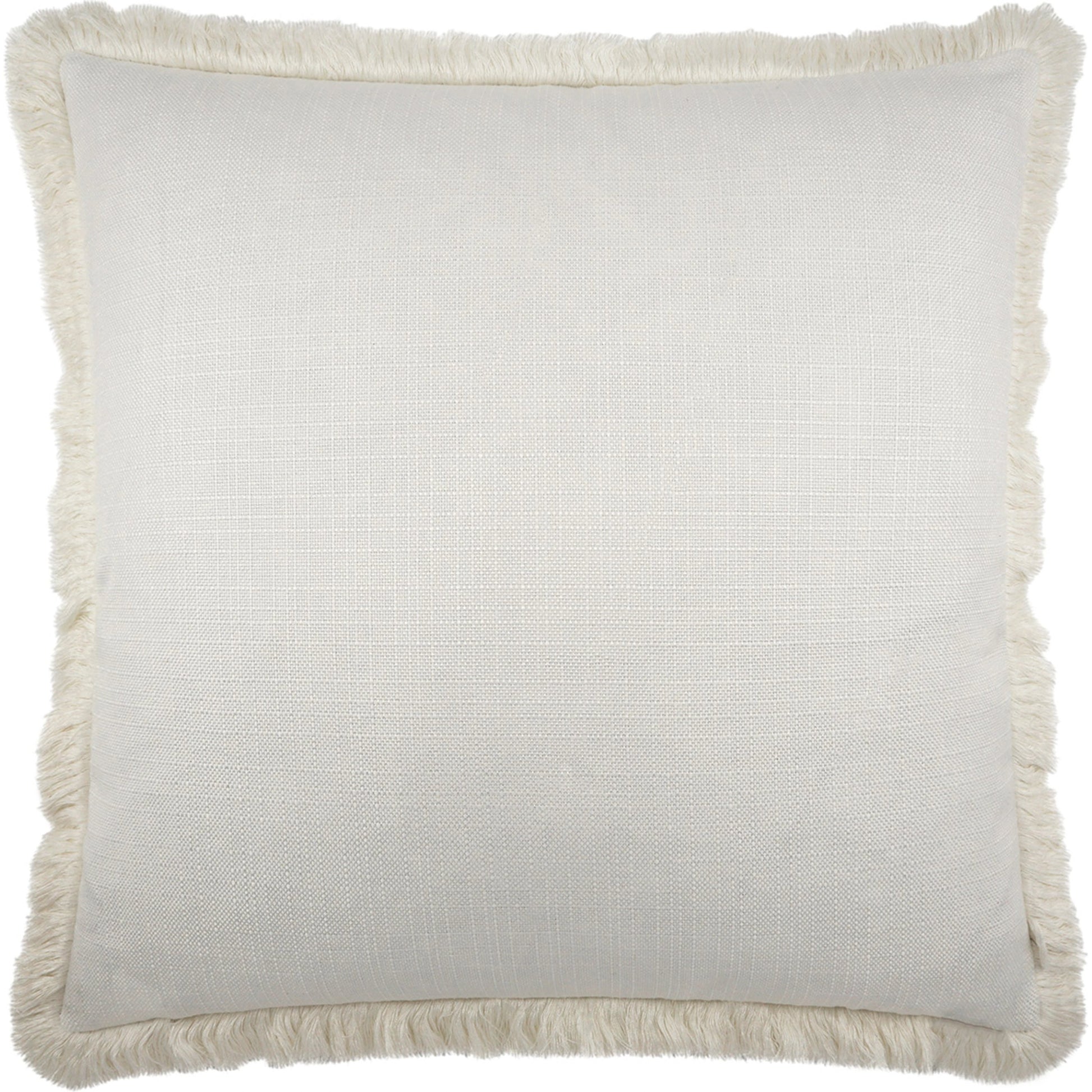 Turbo Fringe Throw Pillow by DV Kap Home in white. Made from 100% polyester in a modern style.