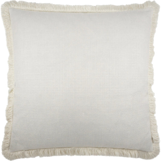 Turbo Fringe Throw Pillow by DV Kap Home in white. Made from 100% polyester in a modern style.