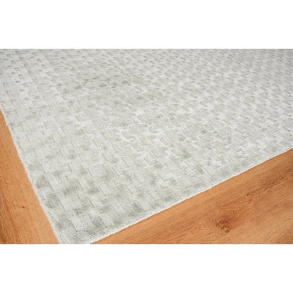 Monroe Silk Rug - Light Green by Exquisite Rugs in light green. Made from bamboo silk in a unique style.