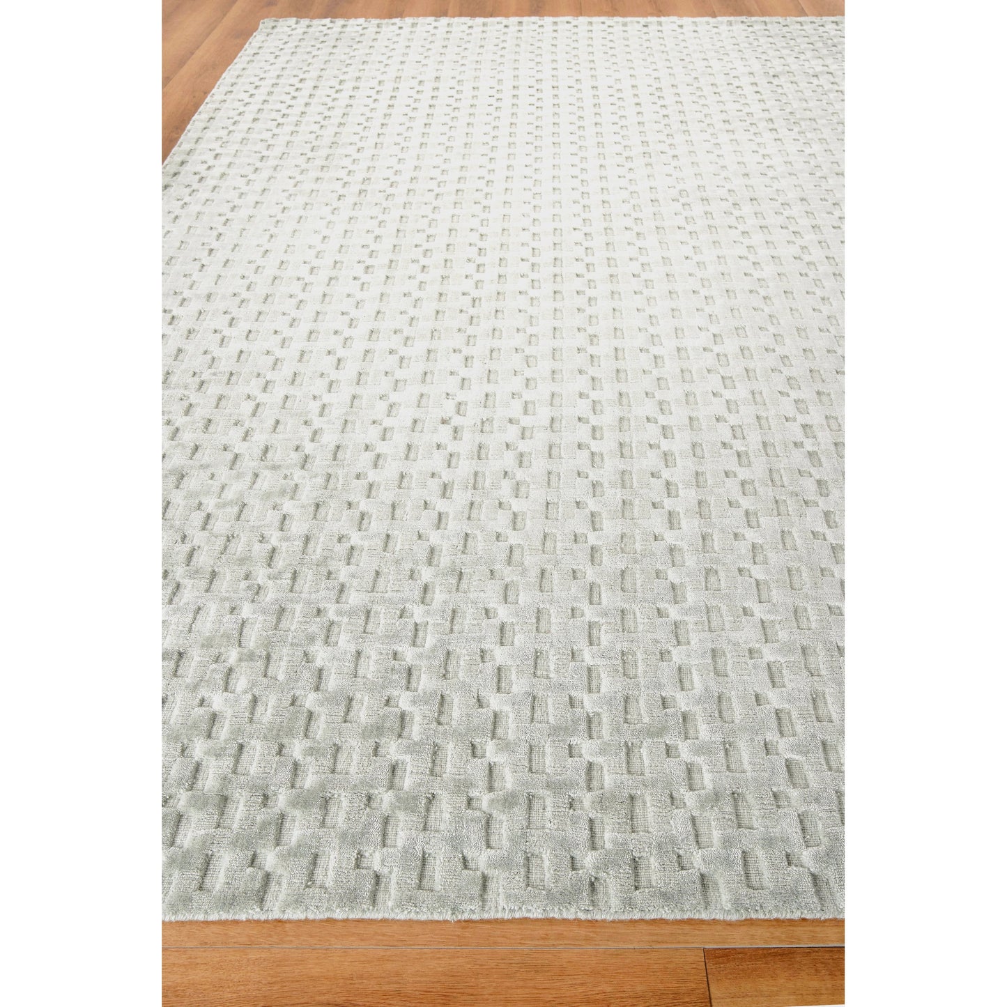003 SI-1828798,SI-1828799,SI-1828800,SI-1828801,SI-1828802,SI-1828803 | Closeup | Monroe Silk Rug - Light Green by Exquisite Rugs in light green. Made from bamboo silk in a unique style.