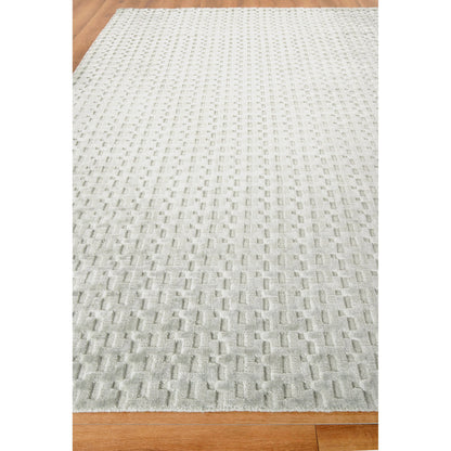 Monroe Silk Rug - Light Green by Exquisite Rugs in light green. Made from bamboo silk in a unique style.