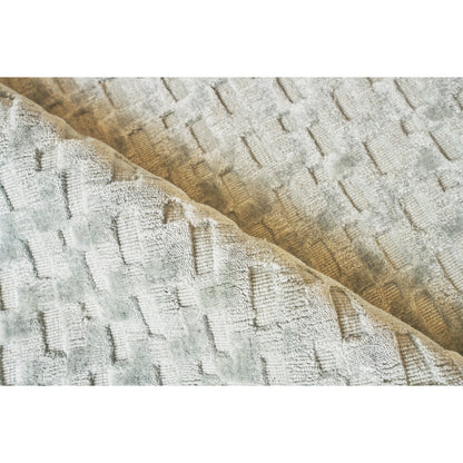 Monroe Silk Rug - Light Green by Exquisite Rugs in light green. Made from bamboo silk in a unique style.