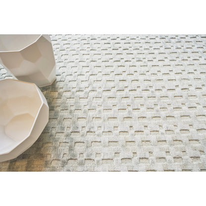 Monroe Silk Rug - Light Green by Exquisite Rugs in light green. Made from bamboo silk in a unique style.