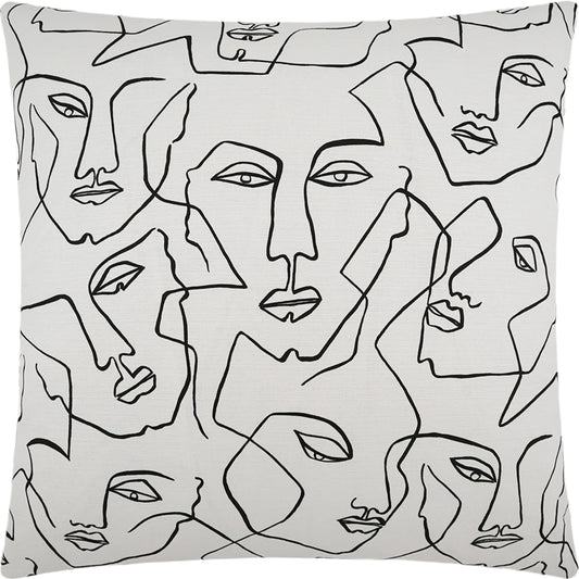 Face Up Pillow by DV Kap Home. Made from 100% cotton in a modern style.