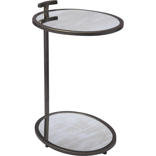Ciro Metal & Mirror Side Table by Butler Specialty Company. Made from unique in a modern style.
