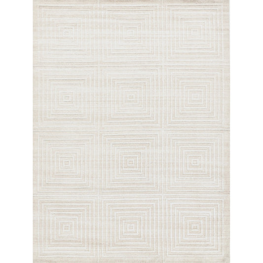 Castelli 3973 Rug by Exquisite Rugs in light beige. Made from bamboo silk, cotton in a unique style.