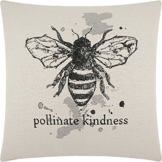 Pollinate Throw Pillow by DV Kap Home in ivory. Made from 100% polypropylene in a modern style.