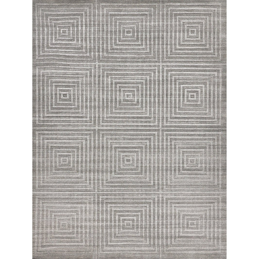 Castelli 3974 Rug by Exquisite Rugs in gray. Made from bamboo silk, cotton in a unique style.