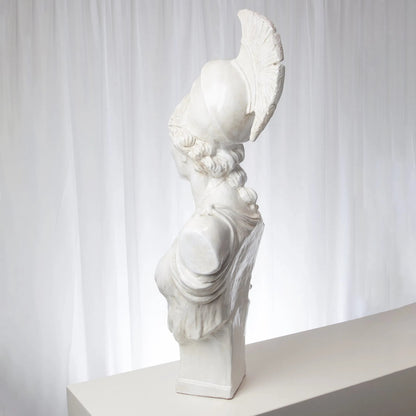 Athena Sculpture by Global Views. Made from italian ceramic in a traditional style.