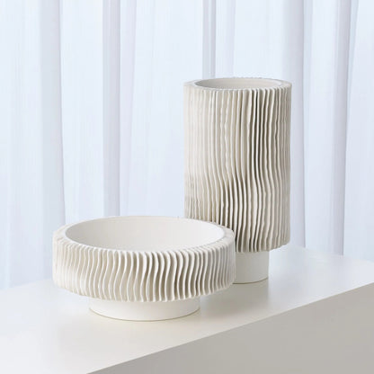 Radiator Vase by Global Views. Made from ceramic in a coastal style.
