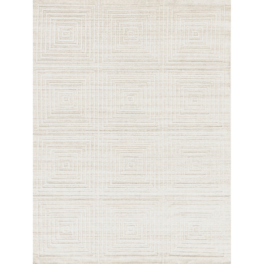 Castelli 3975 Rug by Exquisite Rugs in ivory. Made from bamboo silk, cotton in a unique style.