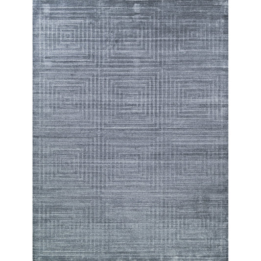 Castelli Rug - Charcoal by Exquisite Rugs in charcoal. Made from bamboo silk, cotton in a unique style.