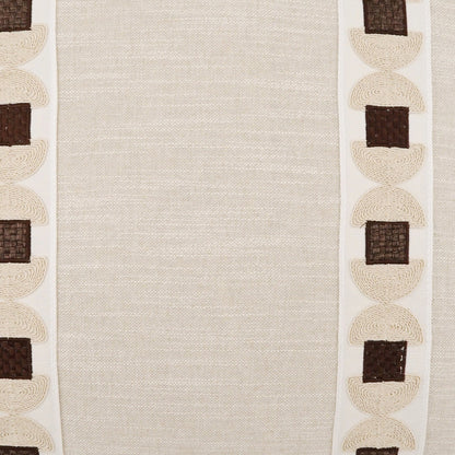 Demeter Pillow by DV Kap Home in tan/taupe. Made from 100% cotton in a modern style.