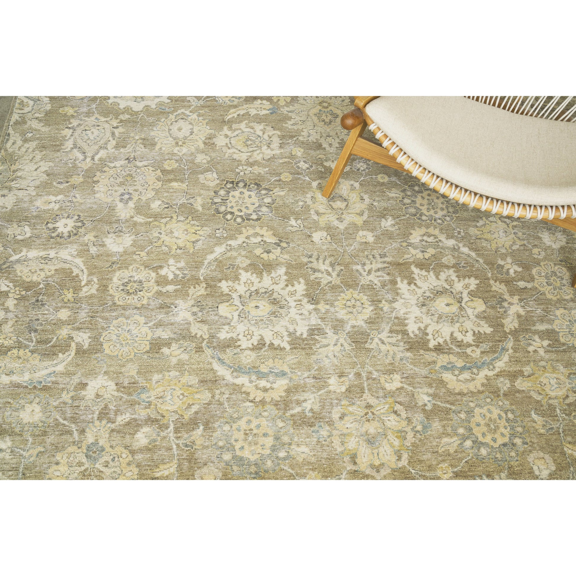 Heirloom Rug by Exquisite Rugs in beige, camel. Made from new zealand wool in a unique style.