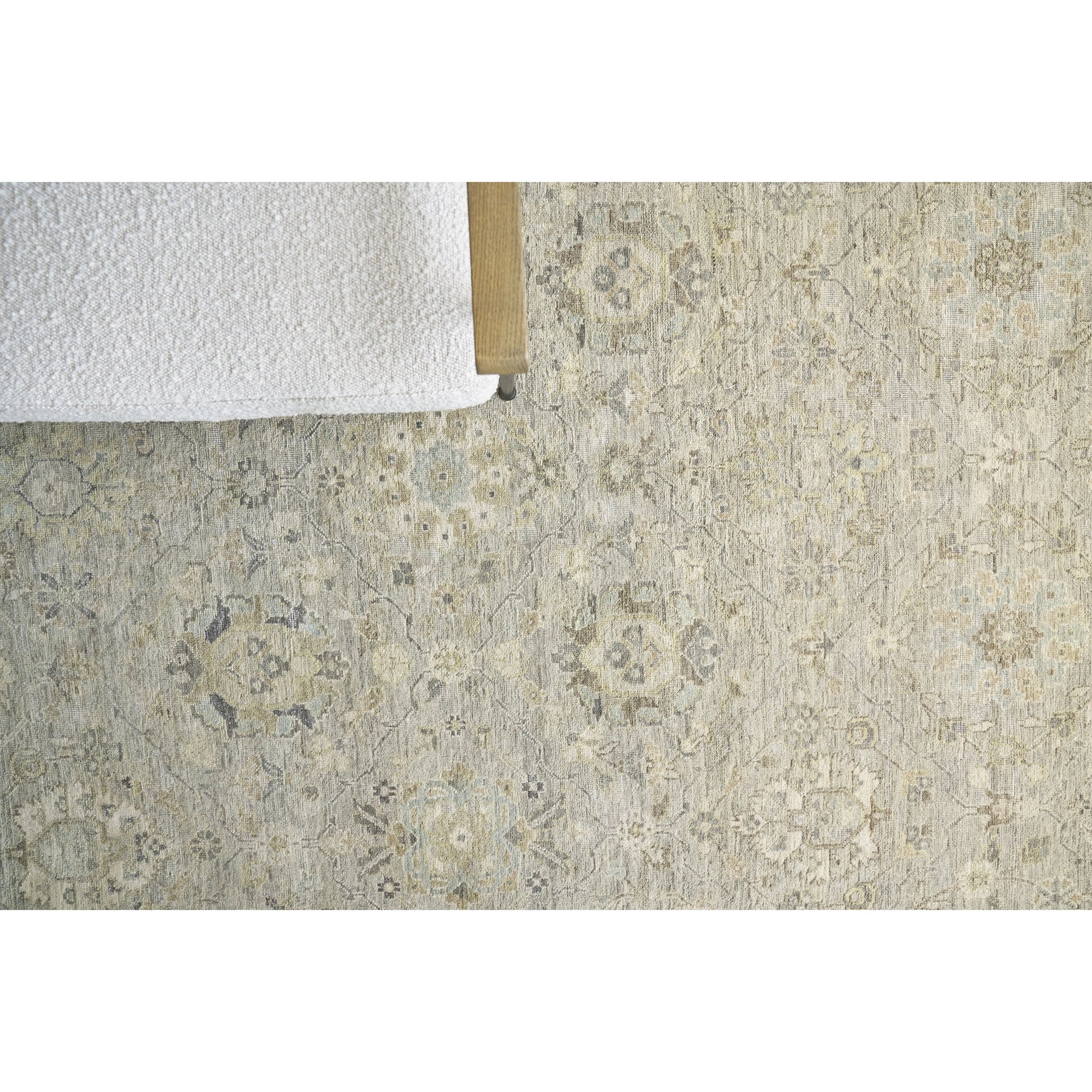 Heirloom Rug by Exquisite Rugs in khaki. Made from new zealand wool in a unique style.
