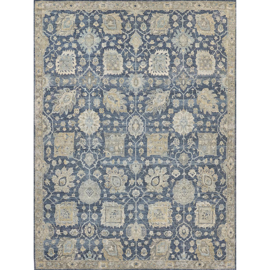 Heirloom 3986 Rug by Exquisite Rugs in blue. Made from new zealand wool in a unique style.