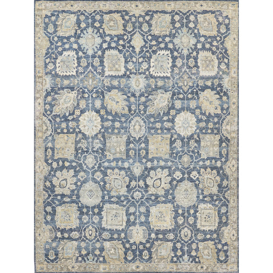 Heirloom 3986 Rug by Exquisite Rugs in blue. Made from new zealand wool in a unique style.