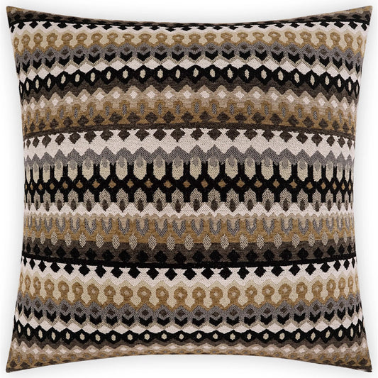 Ziba Pillow by DV Kap Home in brown. Made from 60% polyester, 40% poly chenille in a unique style.