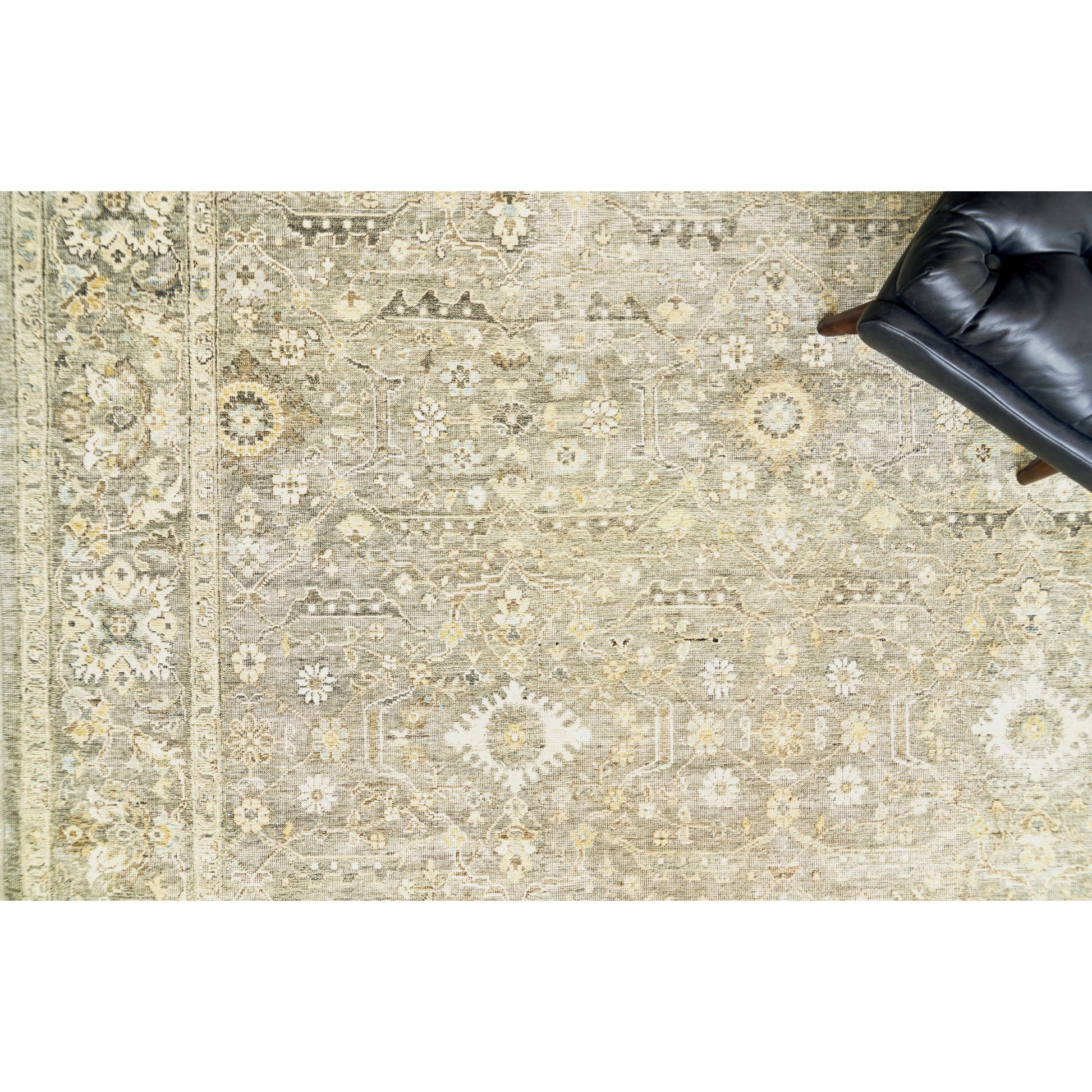 Heirloom Rug by Exquisite Rugs in khaki. Made from new zealand wool in a unique style.