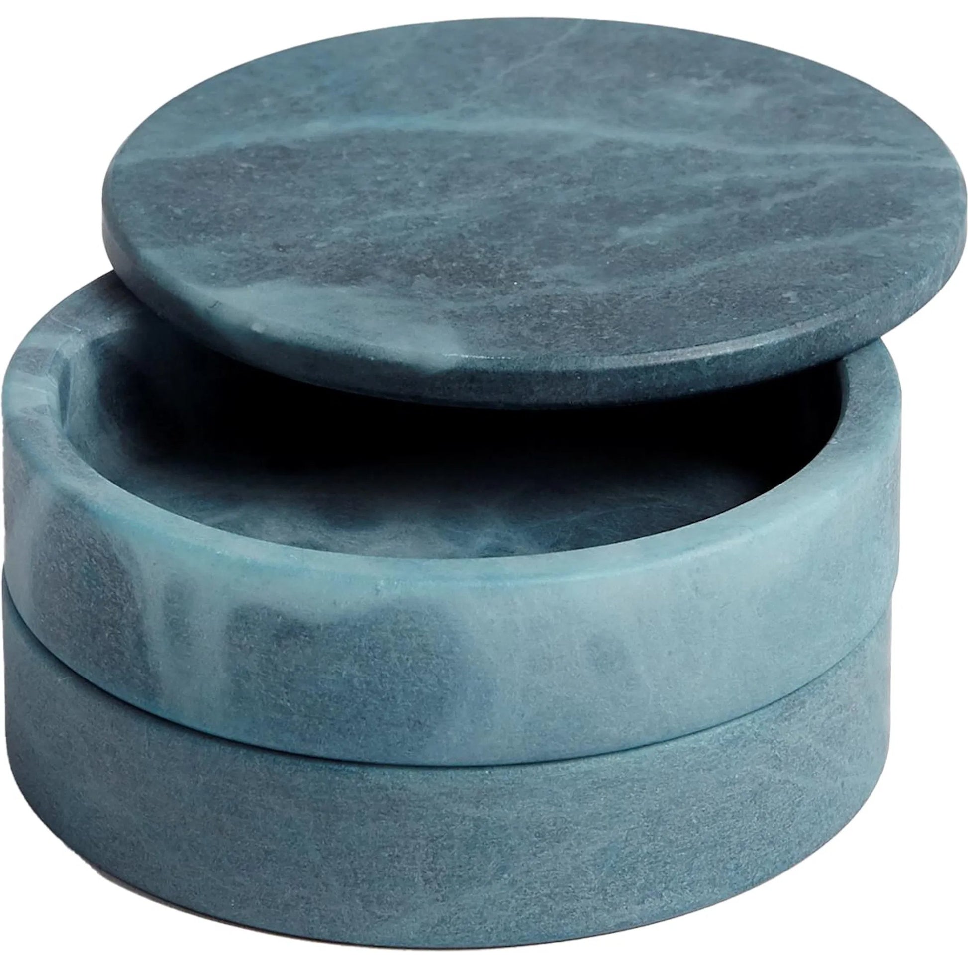 Alabaster Swivel Box by Global Views. Made from alabaster in a transitional style.