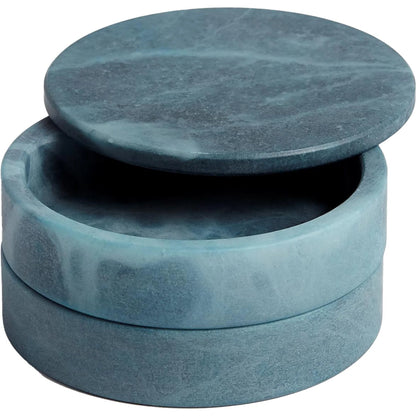 Alabaster Swivel Box by Global Views. Made from alabaster in a transitional style.