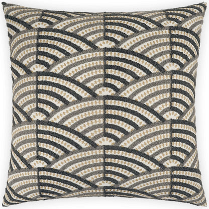 Shapely Pillow by DV Kap Home in grey. Made from 52% cotton, 48% polyester in a unique style.