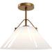 Bronwen Pendant by Currey and Company. Made from glass, metal in a traditional style.
