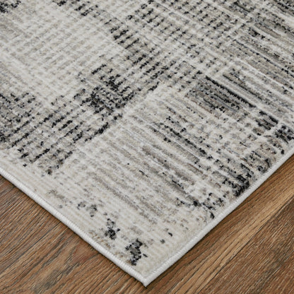Sonora Rug - SNR39NYF by Feizy in gray, ivory. Made from polypropylene, polyester, viscose in a unique style.
