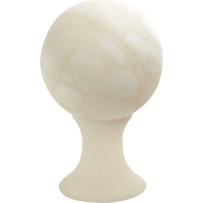 Alabaster Sphere Stand by Global Views. Made from alabaster in a eclectic & global style.