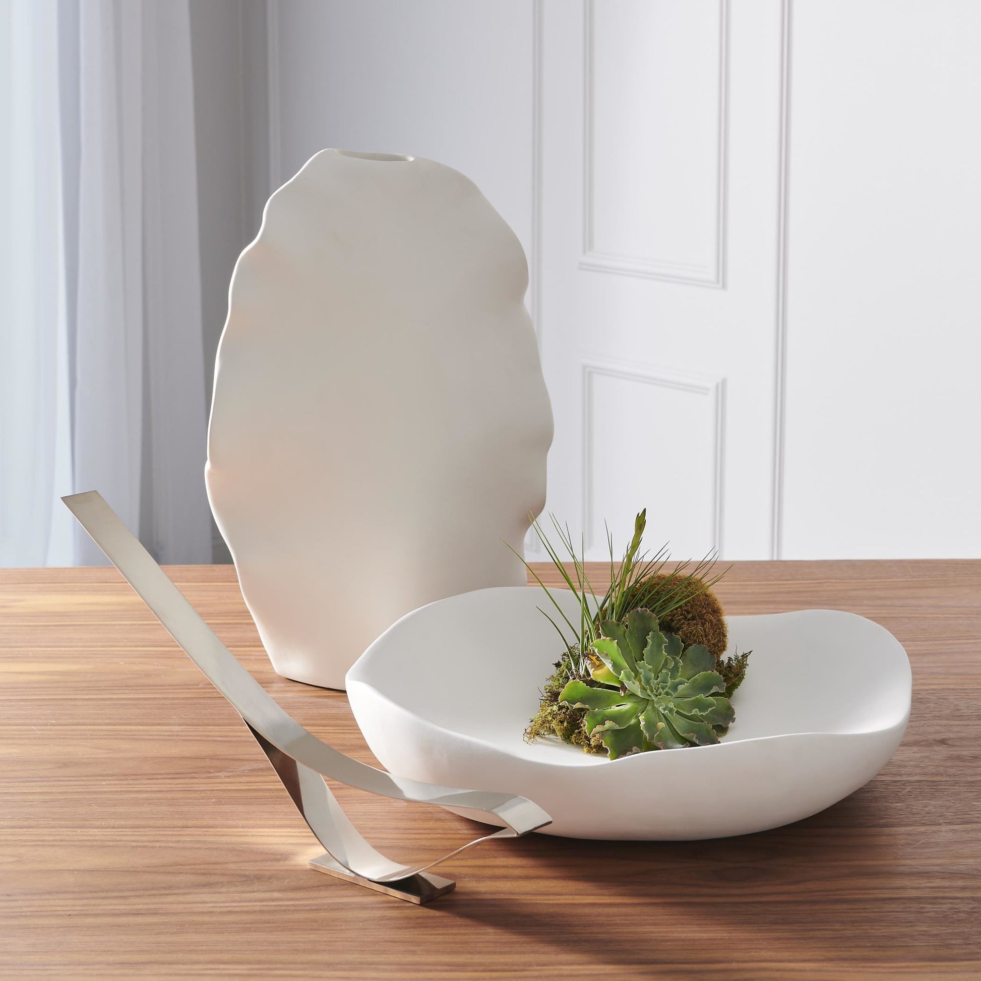 Organic Round Bowl by Global Views. Made from ceramic in a eclectic & global style.