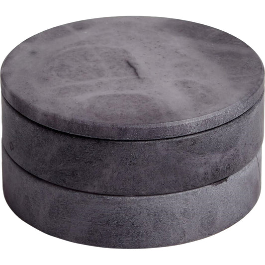 Alabaster Swivel Box by Global Views. Made from alabaster in a transitional style.