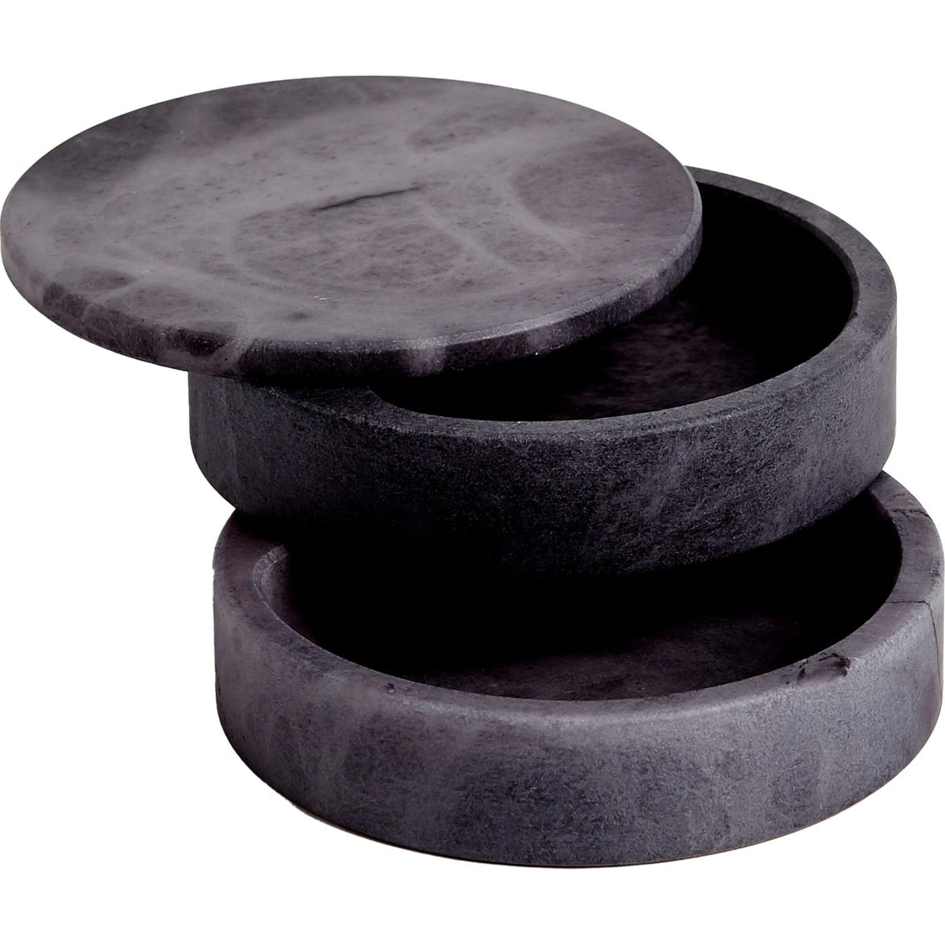 Alabaster Swivel Box by Global Views. Made from alabaster in a transitional style.