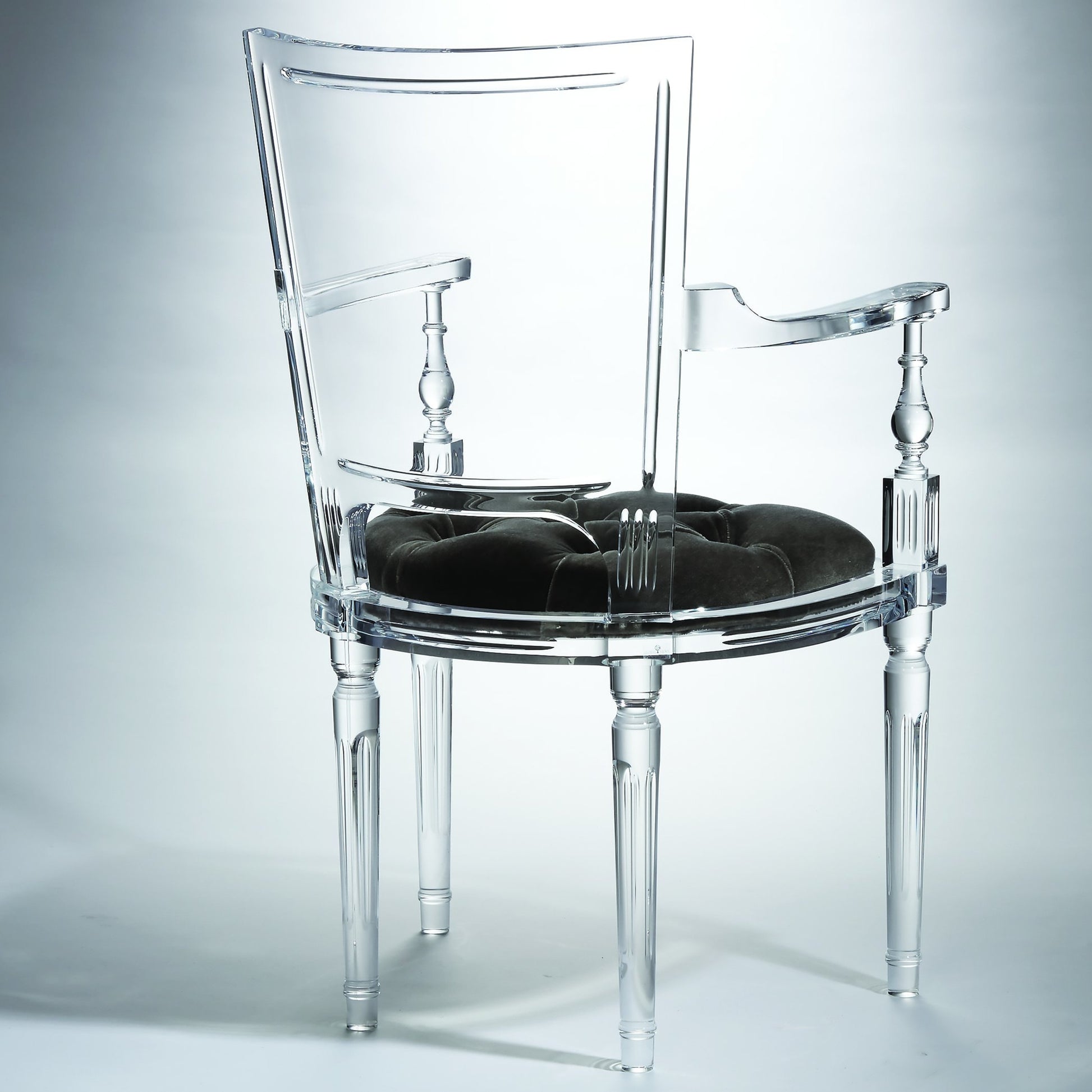 Marilyn Arm Chair by Global Views. Made from acrylic in a transitional style.