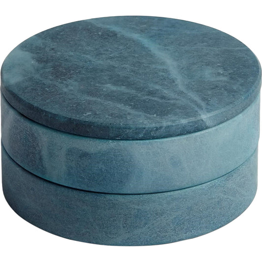 Alabaster Swivel Box by Global Views. Made from alabaster in a transitional style.