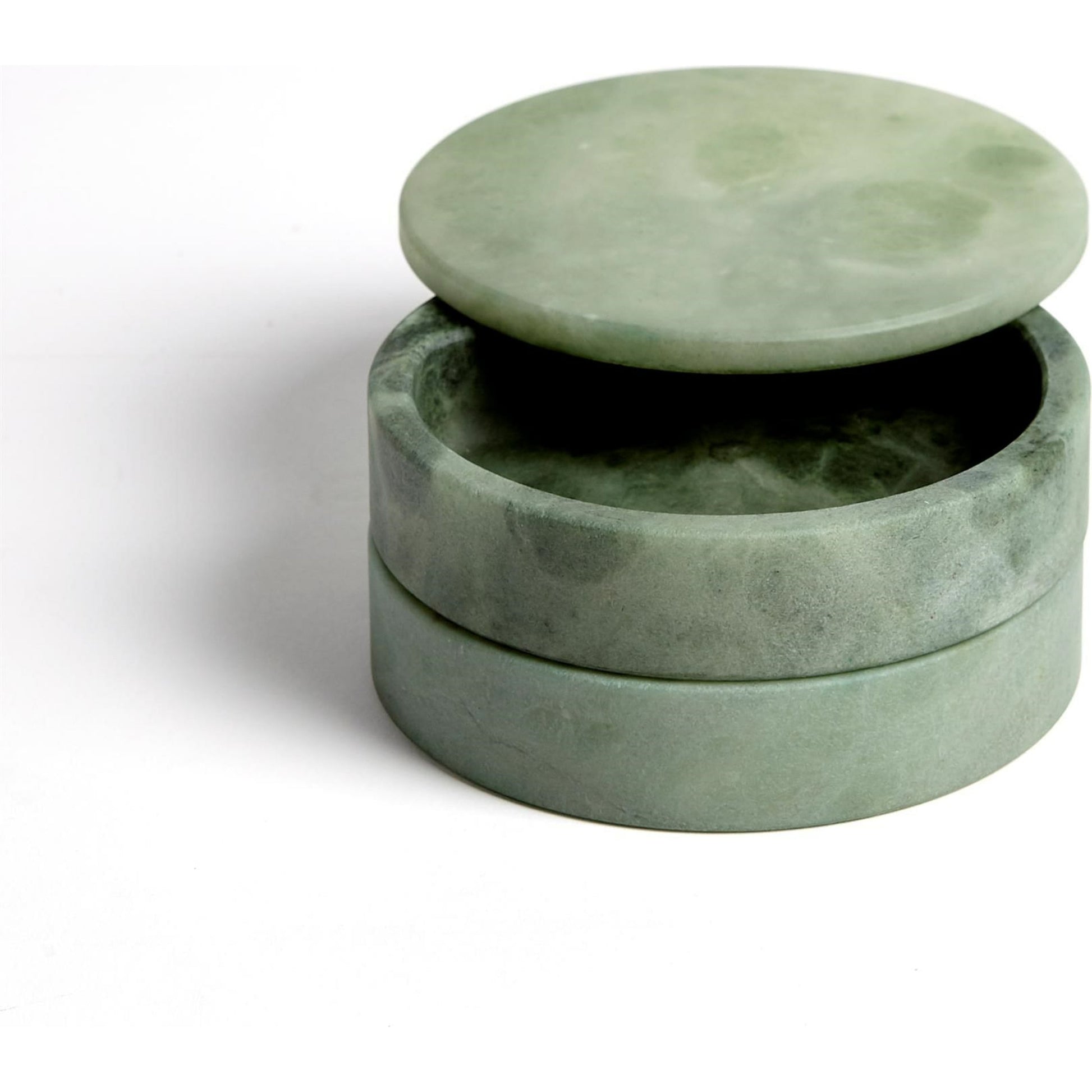 Alabaster Swivel Box by Global Views. Made from alabaster in a transitional style.