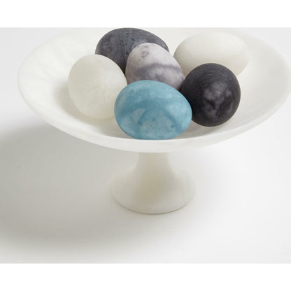 Assorted Alabaster Eggs by Global Views. Made from alabaster in a coastal style.