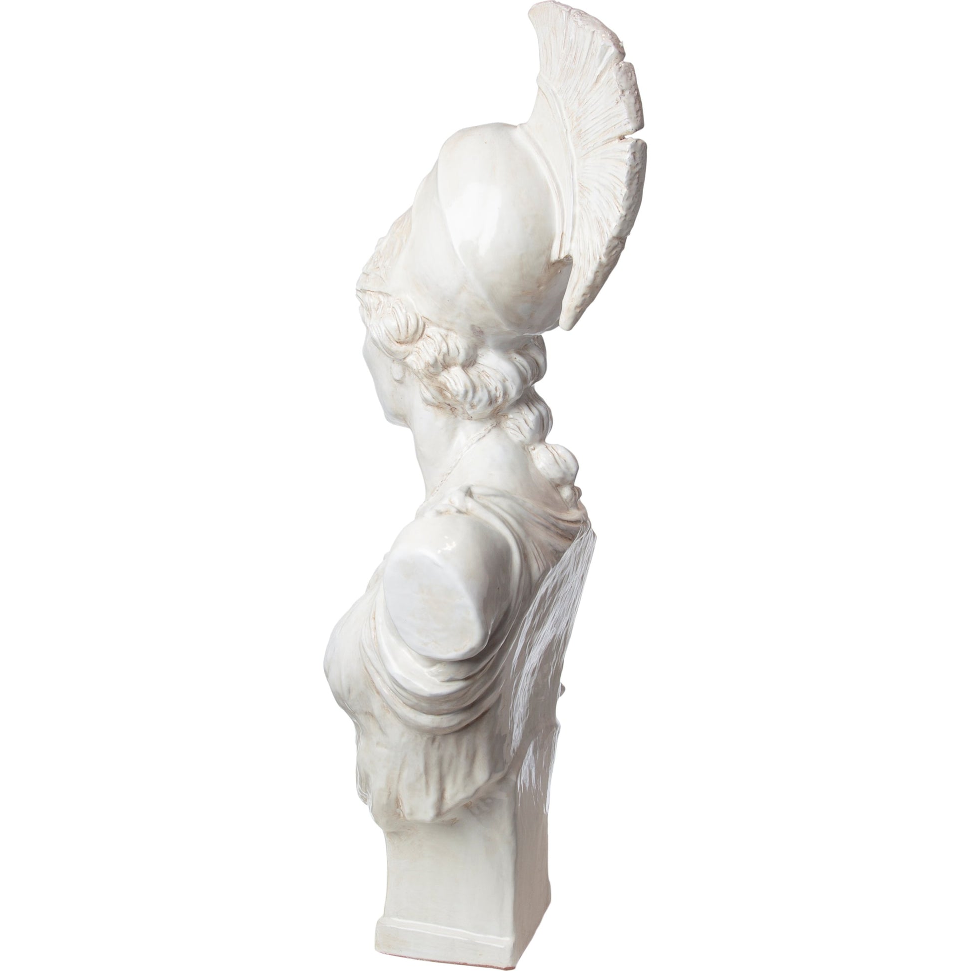 Athena Sculpture by Global Views. Made from italian ceramic in a traditional style.